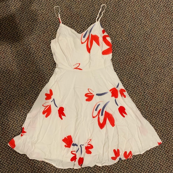 white floral sundress